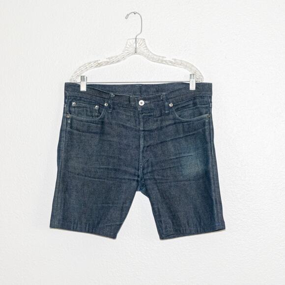 John Elliott + Co Men's Denim Jean Shorts dark wash size 32 - Picture 1 of 6